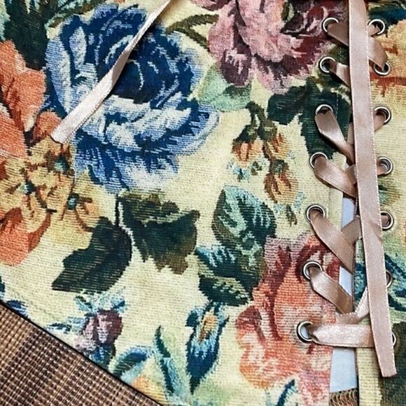 Shein woman’s crop/midriff multicolor a top. Size M - Picture 2 of 6